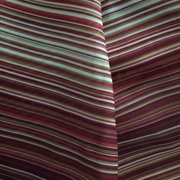 shower curtain one striped print burgundy tan mix colors bathroom ty Pennington - Picture 16 of 16